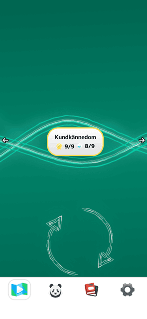 Skärmbild från AML-appen (1/6)